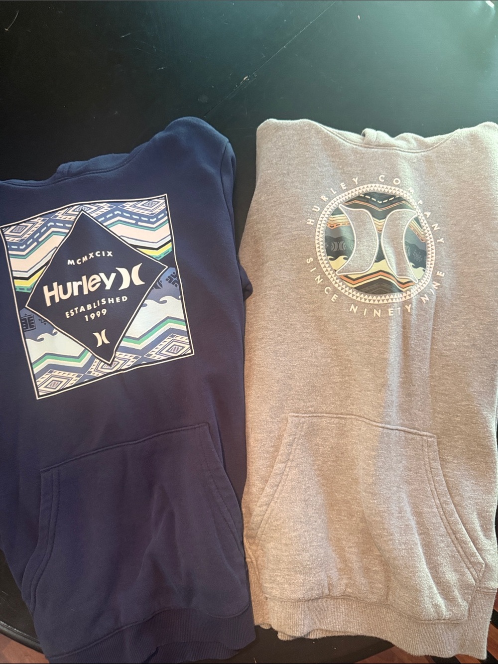Hurley Kids Navy & Gray Graphic Hoodies Set 18-20